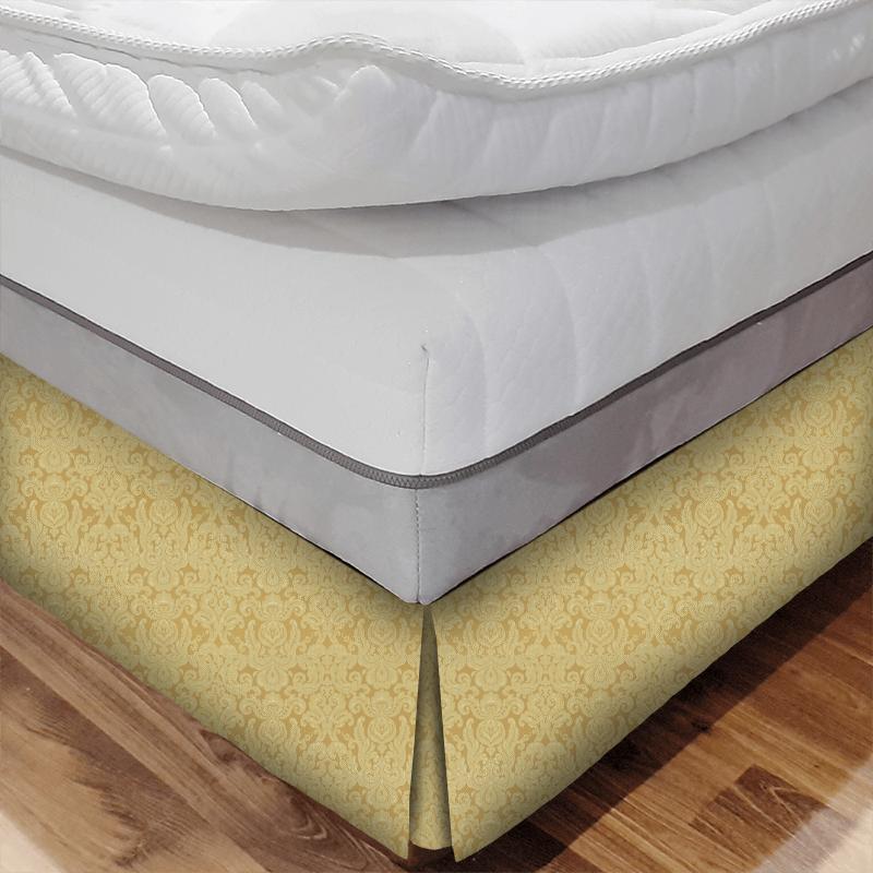 Zoffany Granducato Weave Brocatello Beige/Gold Zoffany Bed Base Valance