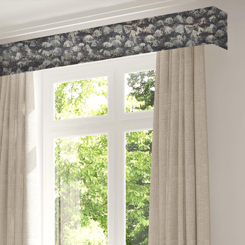 Zoffany Boleyn Iliad Blue Stone Pelmet