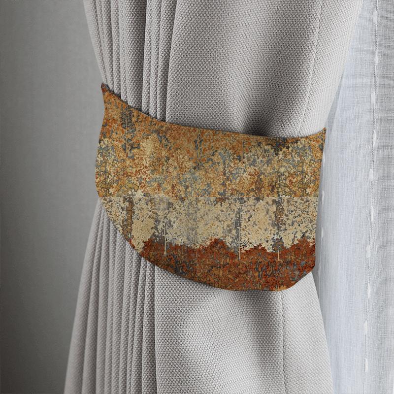 Zoffany Boleyn Belvoir Blue/Amber Tieback