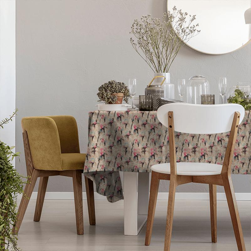 Zoffany Edo Fabrics Water Iris Rose/Blue Tablecloth