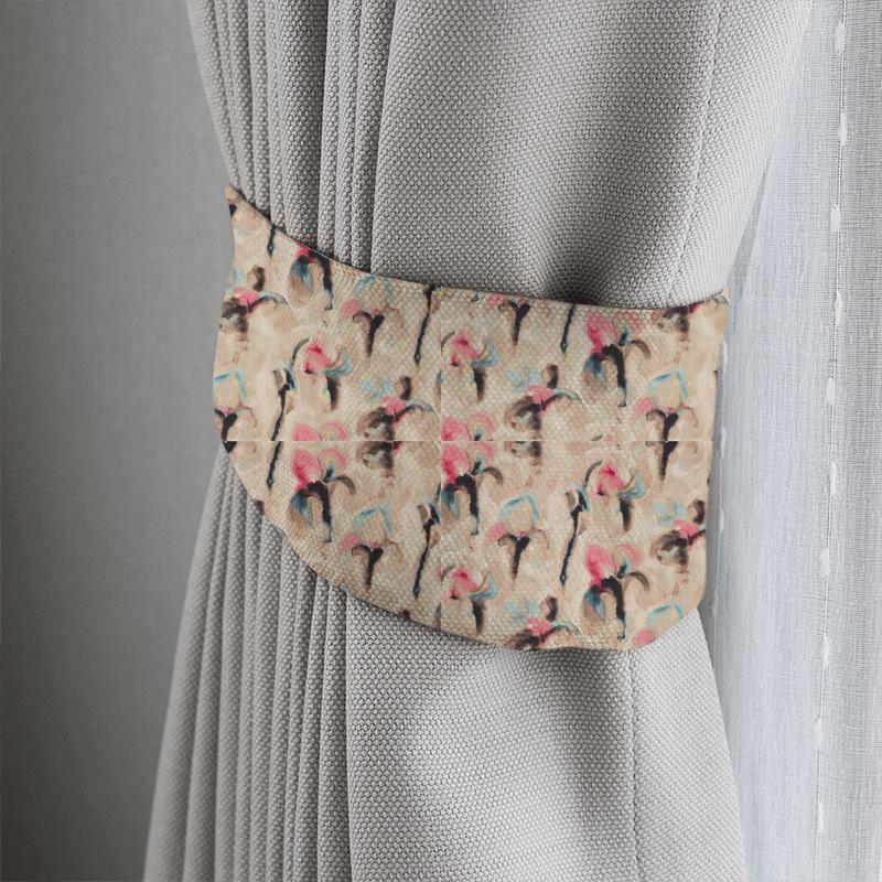 Zoffany Edo Fabrics Water Iris Rose/Blue Tieback