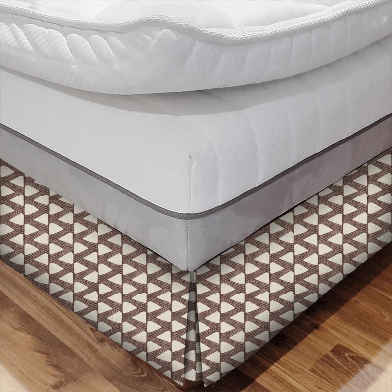 Zoffany Edo Fabrics Kanoko Charcoal Bed Base Valance