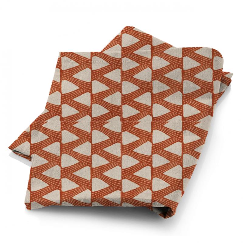 Zoffany Edo Fabrics Kanoko Copper Fabric