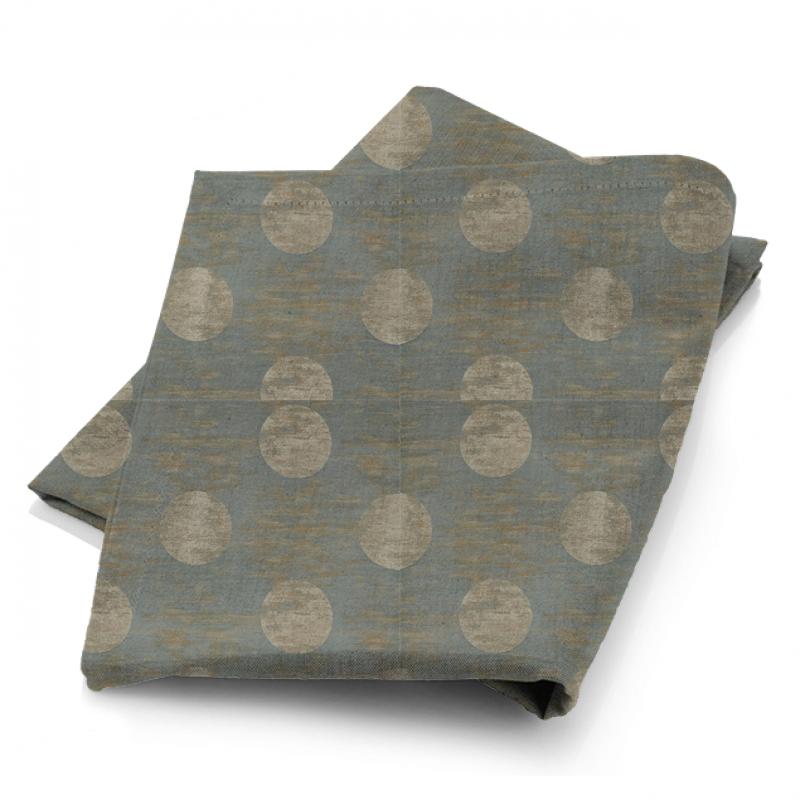 Zoffany Edo Fabrics Moon Silk Blue Grey Fabric