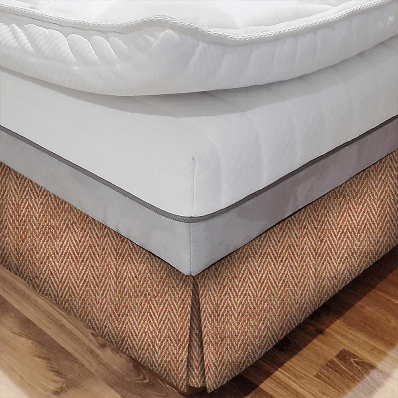 Zoffany Jaipur Weaves Banyan Orange Bed Base Valance