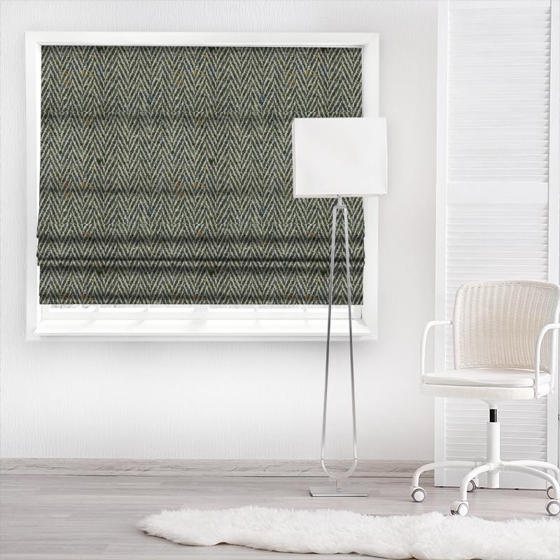 Banyan Moss Made To Measure Roman Blind Zoffany Jaipur Weaves Banyan Moss Made To Measure Roman Blind