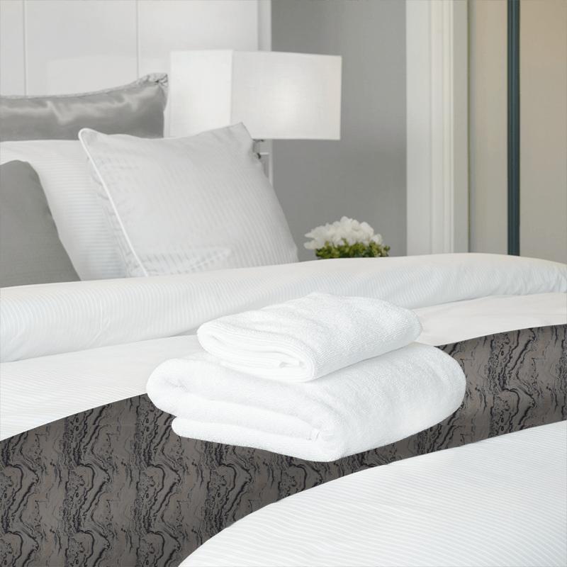 Zoffany Phaedra Fabrics Serpentine Zinc Bed Runner