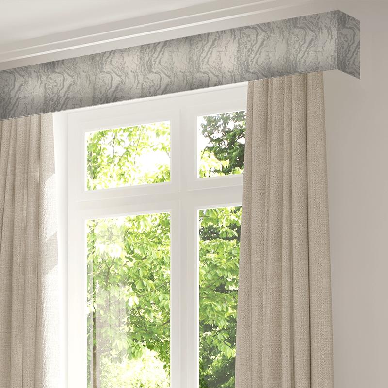 Serpentine Platinum White Pelmet Zoffany Phaedra Fabrics Serpentine Platinum White Pelmet