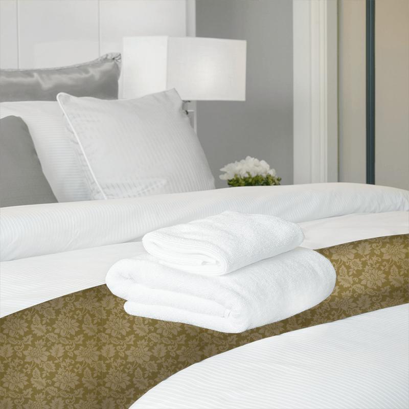 Zoffany Phaedra Fabrics Spitalfields Silk Chamomile Bed Runner