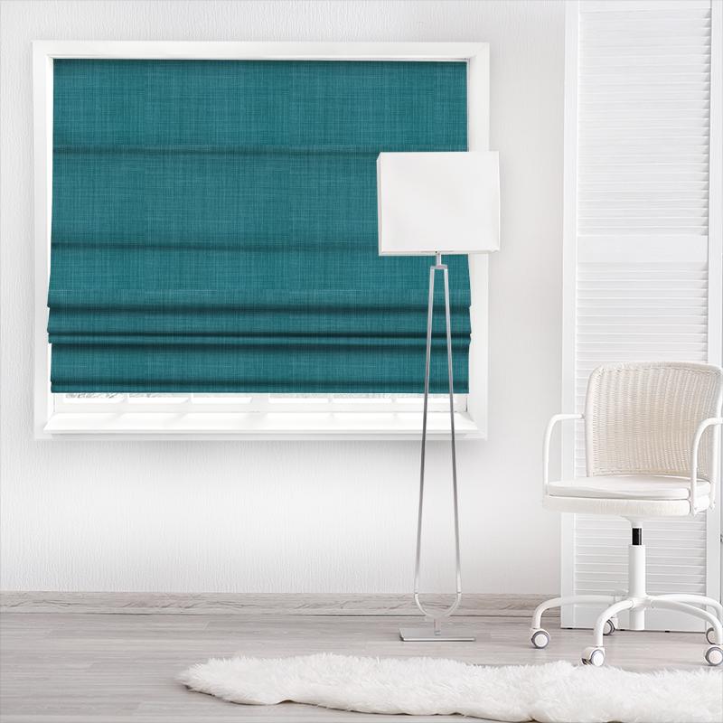 Dune Kingfisher Made To Measure Roman Blind Romo Dune Dune Kingfisher Made To Measure Roman Blind
