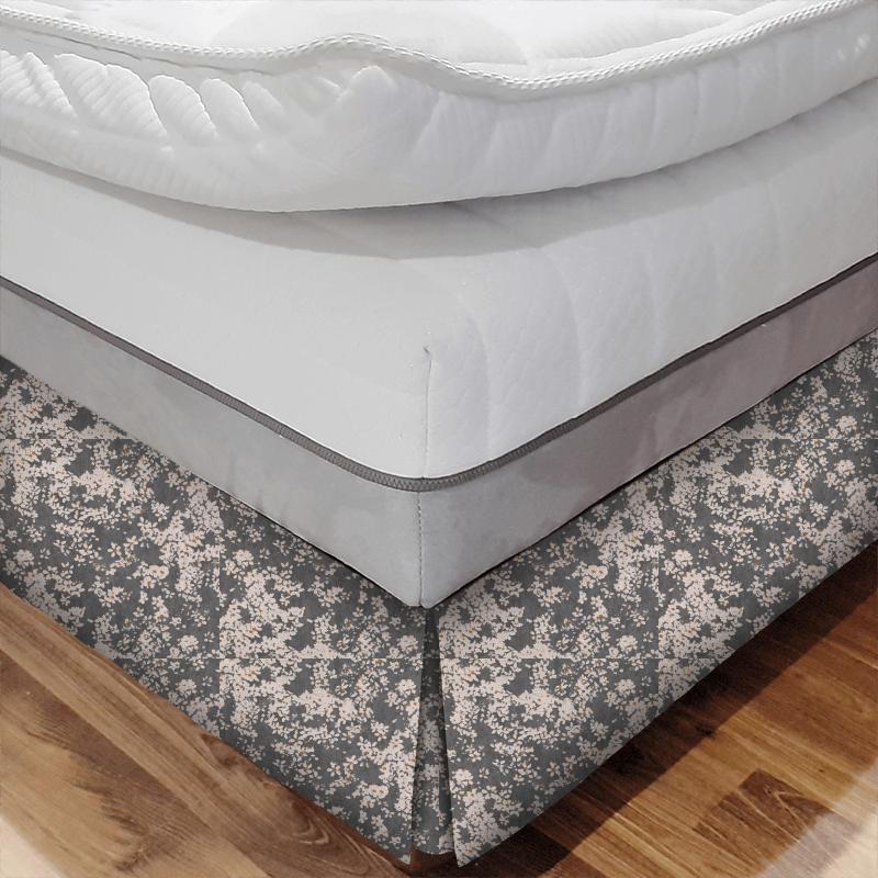 Romo Floris Tiami Grey Seal Bed Base Valance
