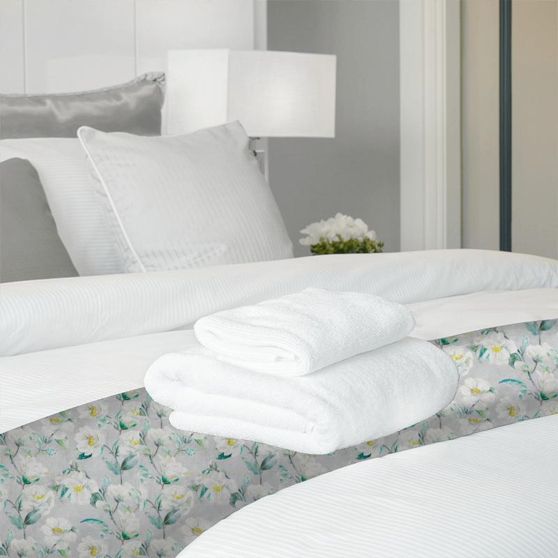 Romo Gardenia Japonica Jade Bed Runner