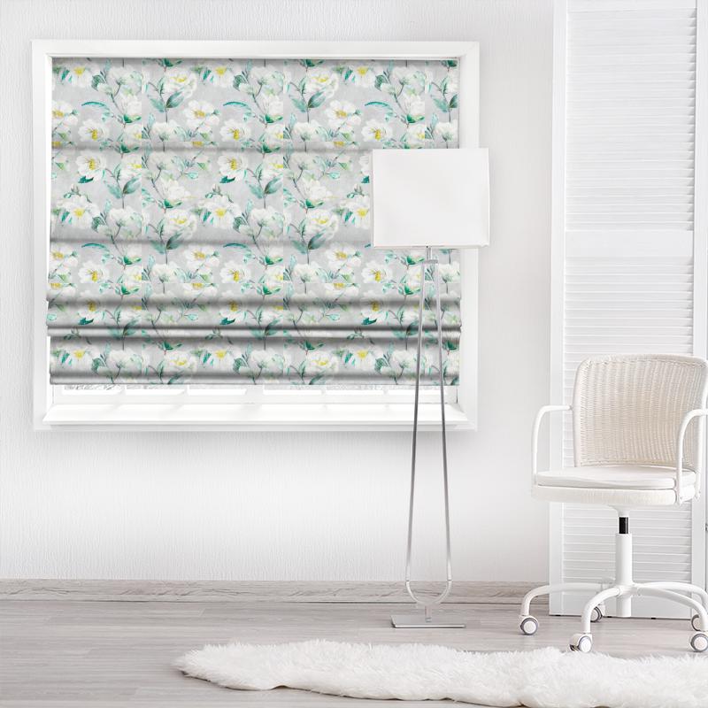 Romo Gardenia Japonica Jade Made To Measure Roman Blind