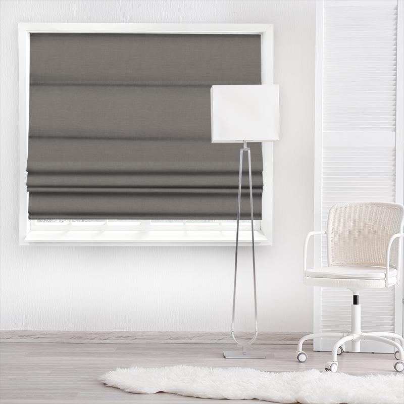 Linara Gravel Made To Measure Roman Blind Romo Linara Linara Gravel Made To Measure Roman Blind
