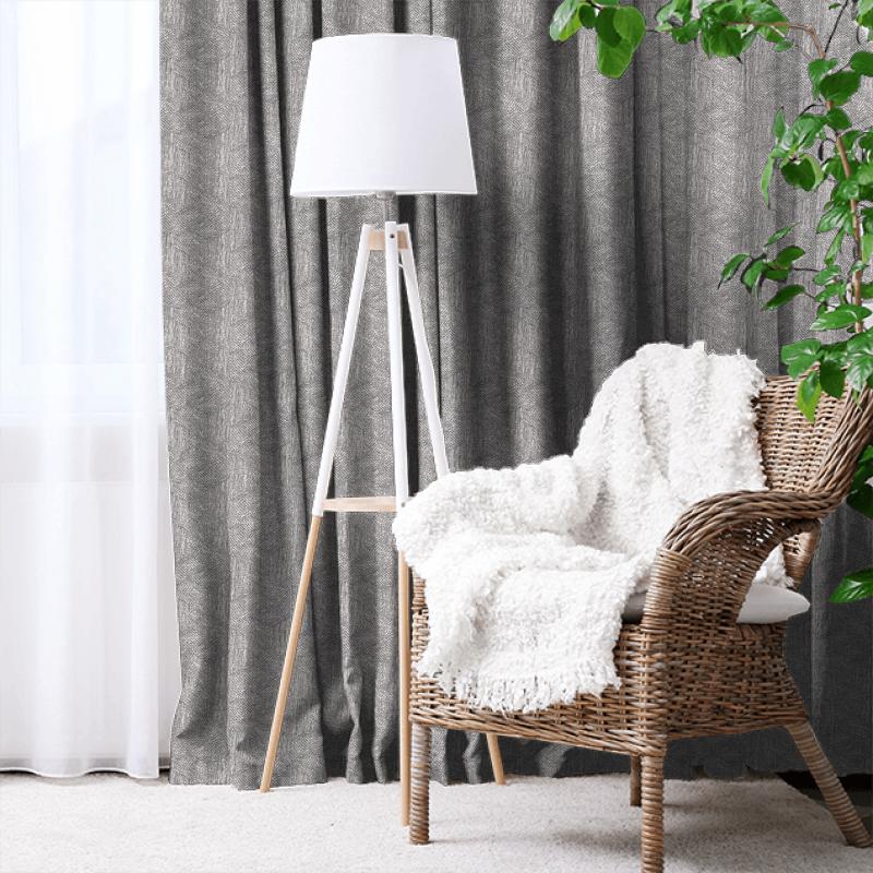 Romo Sarouk Escher Gunmetal Made To Measure Curtain