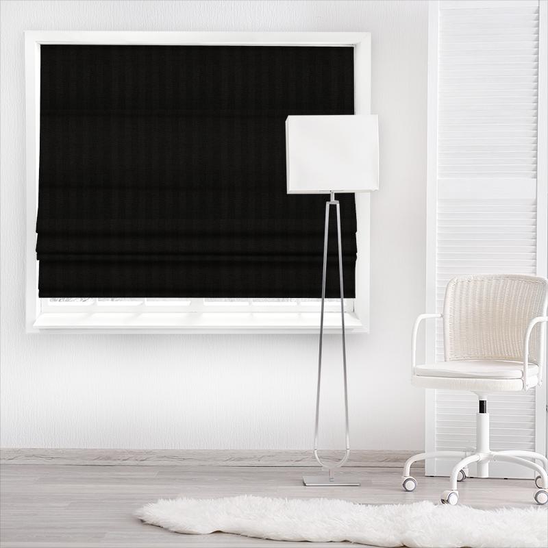Kendal Ebony Made To Measure Roman Blind Romo Tremont Kendal Ebony Made To Measure Roman Blind