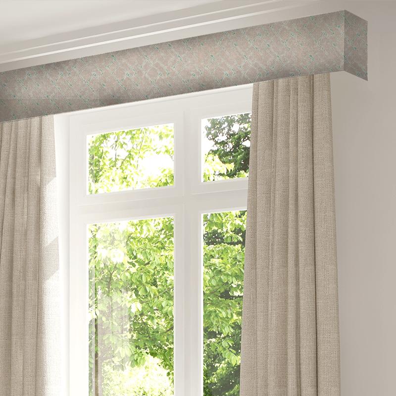 Villa Nova Artesia Weaves Ives Adriatic Pelmet