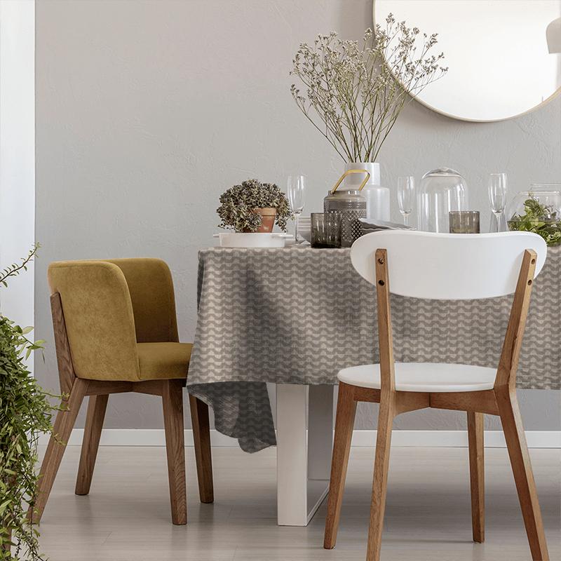 Villa Nova Artesia Weaves Fitzroy Mink Tablecloth