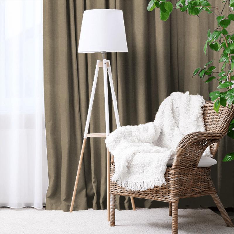 Villa Nova Corris Brecon Taupe Made To Measure Curtain