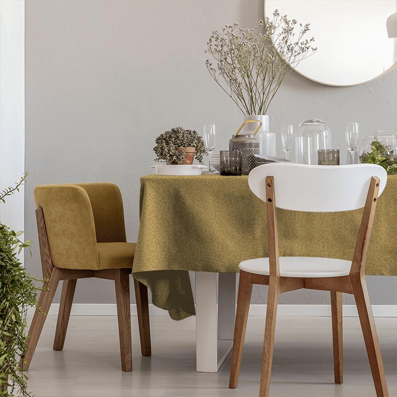 Villa Nova Huari Asante Ochre Tablecloth