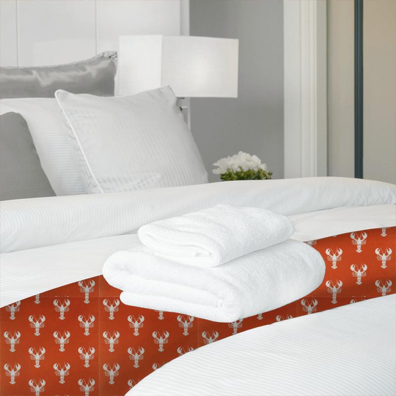 Sanderson Port Isaac Fabrics Cromer Rust Bed Runner