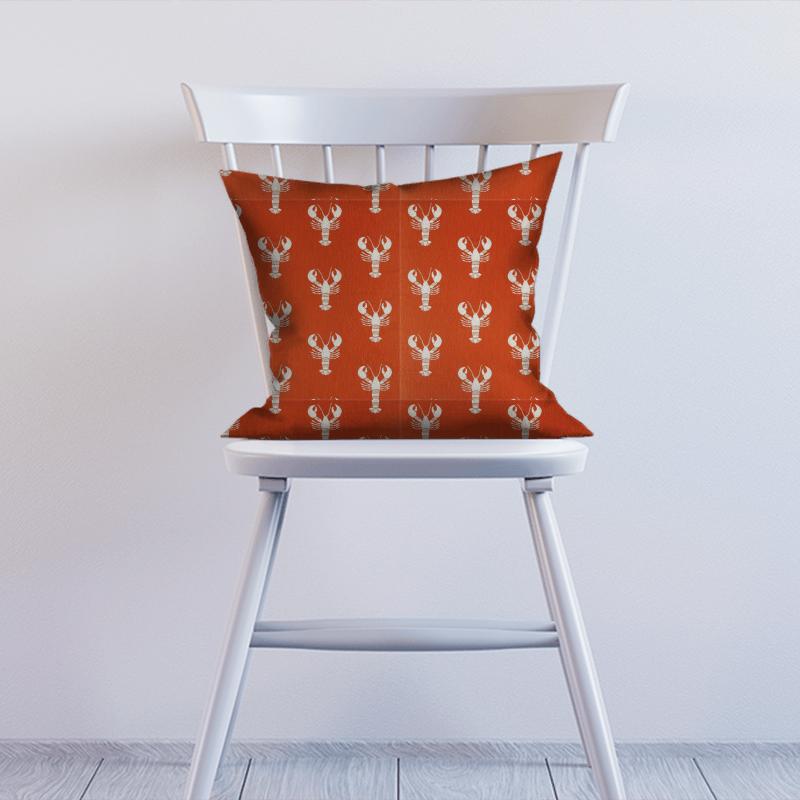 Sanderson Port Isaac Fabrics Cromer Rust Cushion