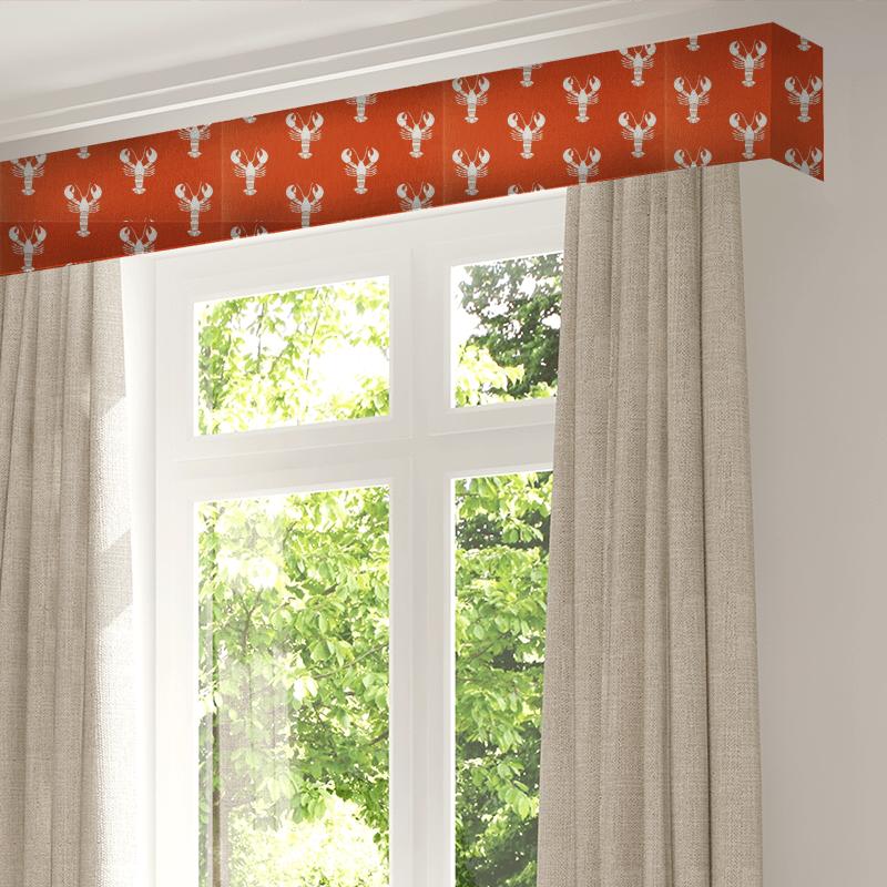 Sanderson Port Isaac Fabrics Cromer Rust Pelmet