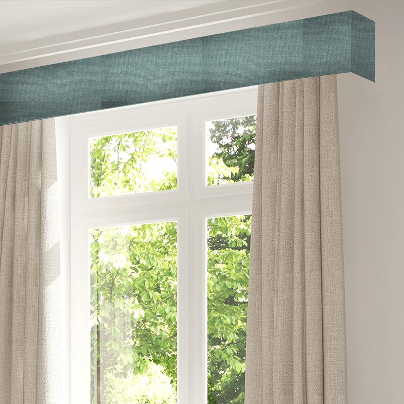 Sanderson Tuscany Weaves Tuscany Soft Teal Pelmet