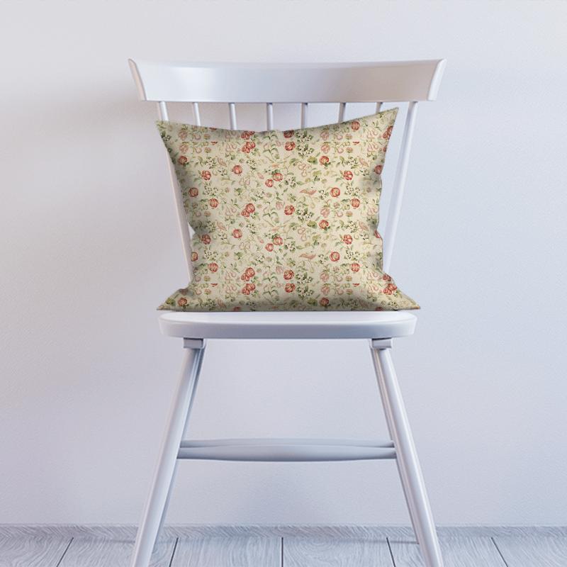 Sanderson A Painters Garden Fabrics Pear & Pomegranate Mauve/Fennel Cushion
