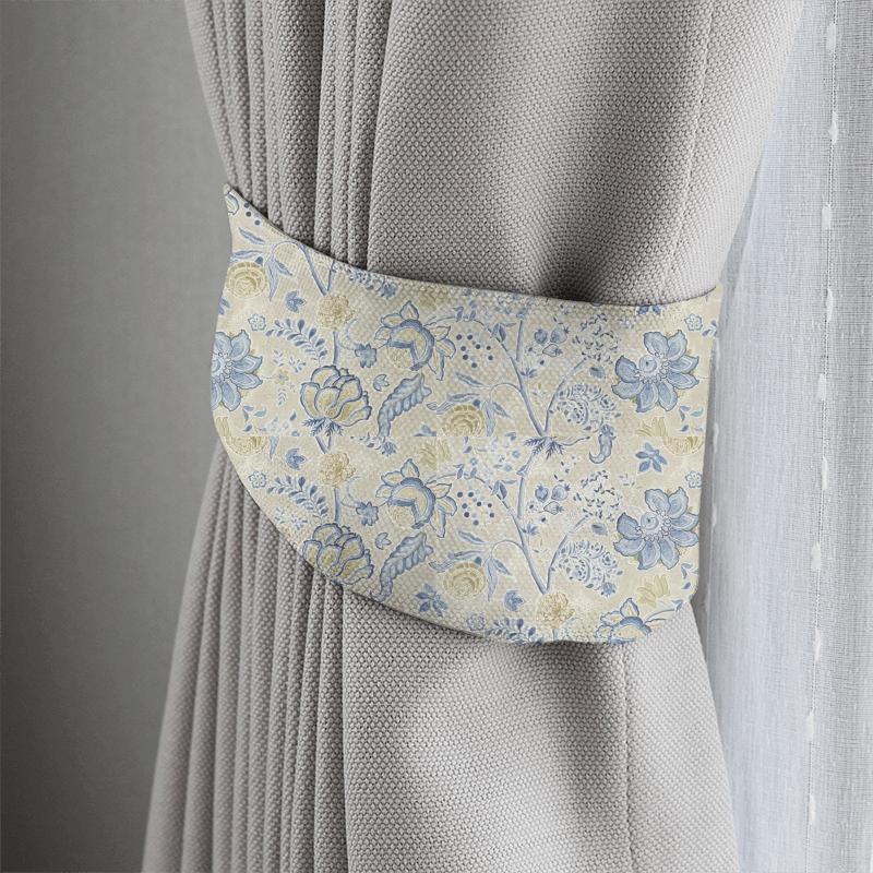 Sanderson Art Of The Garden Fabrics Shalimar China Blue/Linen Tieback