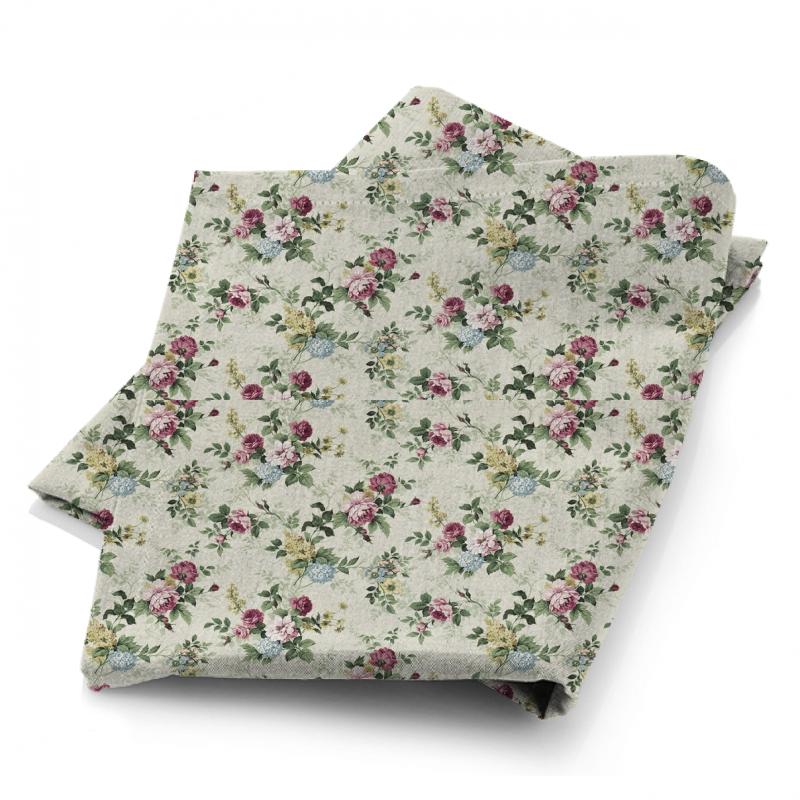 Sanderson Autumn Prints Rosamund Green/Pink Sanderson Fabric