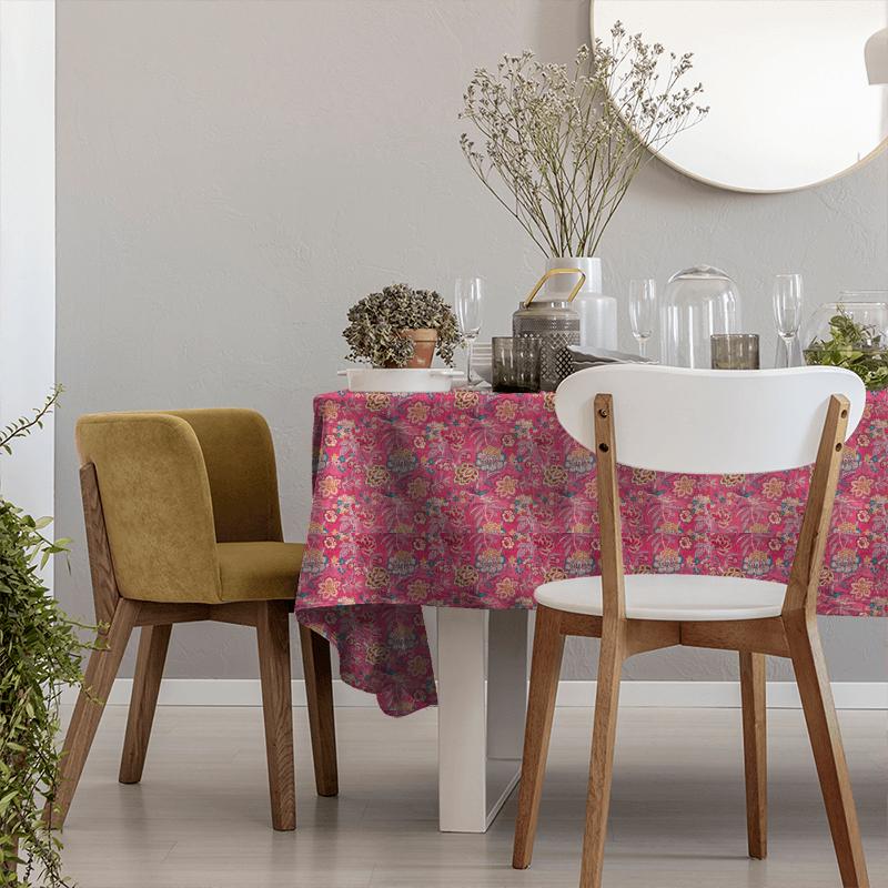 Indra Flower Hibiscus Tablecloth Sanderson Caspian Prints & Embroideries Indra Flower Hibiscus Tablecloth