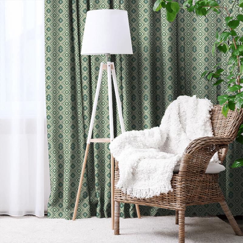 Sanderson Caspian Weaves Kelim Celeste Made To Measure Curtain