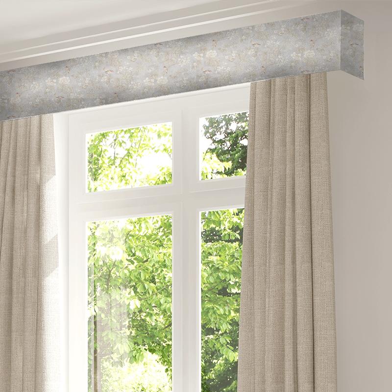 Sanderson Chiswick Grove Fabrics Chiswick Grove Silver Pelmet