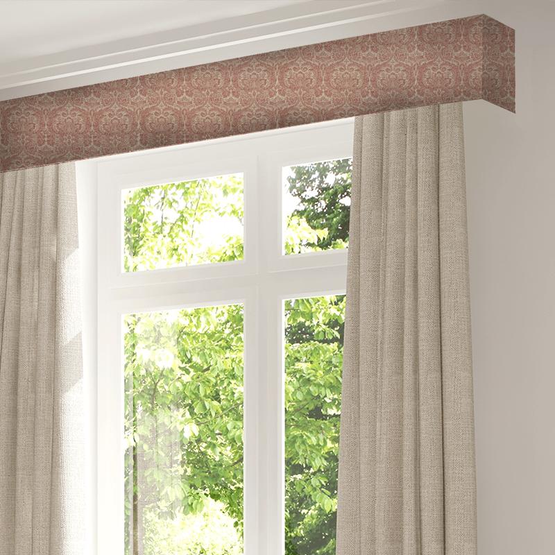 Sanderson Chiswick Grove Fabrics Courtney Amber/Linen Pelmet