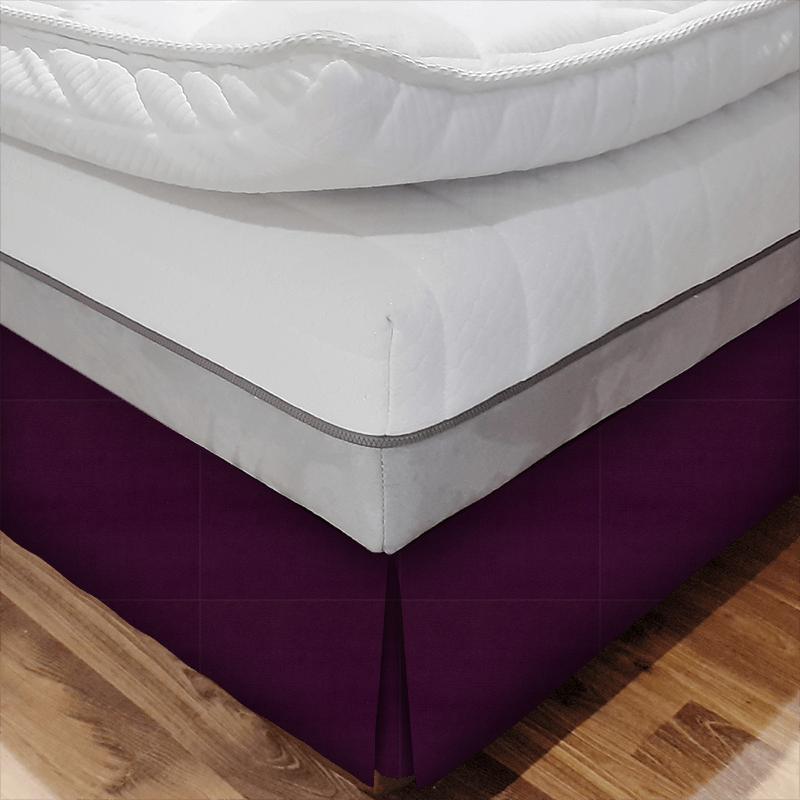 Sanderson Dorton Velvets Dorton Aubergine Bed Base Valance