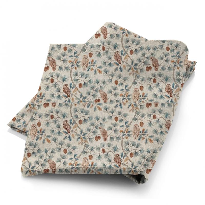Sanderson Elysian Fabrics Owlswick Teal Fabric