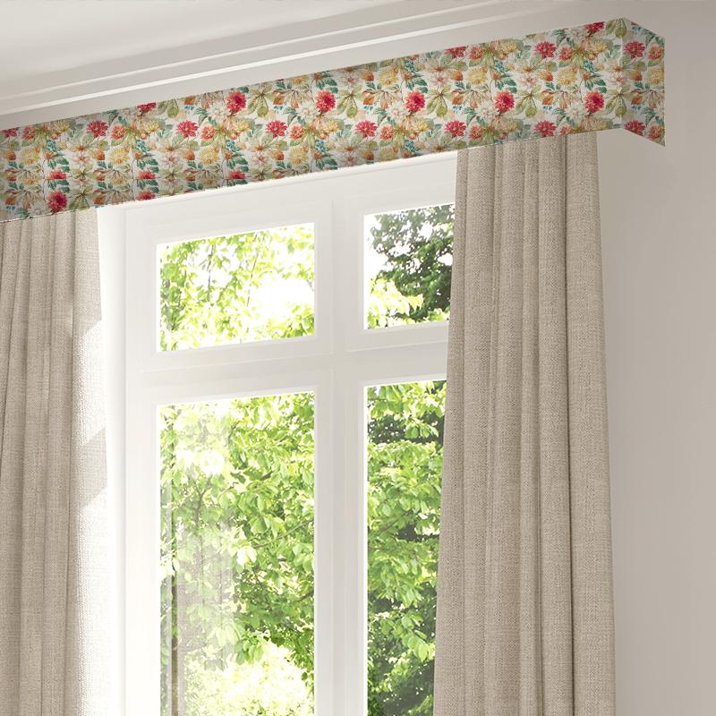 Sanderson Elysian Fabrics Dahlia & Rosehip Briarwood/Russet Pelmet