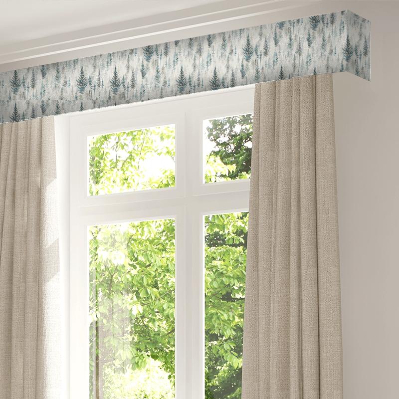 Sanderson Elysian Fabrics Juniper Pine Pine Forest Pelmet