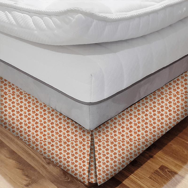 Sanderson Elysian Fabrics Flannery Russet Bed Base Valance