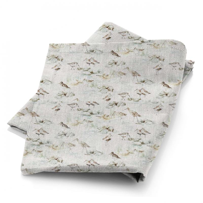 Estuary Birds Mist/Ivory Fabric Sanderson Embleton Bay Fabrics Estuary Birds Mist/Ivory Fabric