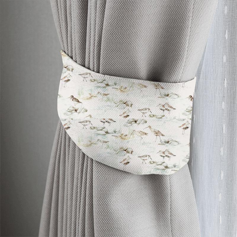 Estuary Birds Mist/Ivory Tieback Sanderson Embleton Bay Fabrics Estuary Birds Mist/Ivory Tieback
