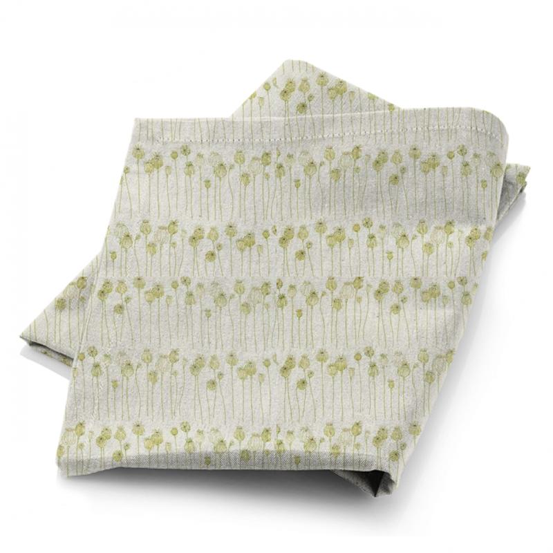 Sanderson Embleton Bay Fabrics Poppy Pods Olive/Almond Fabric