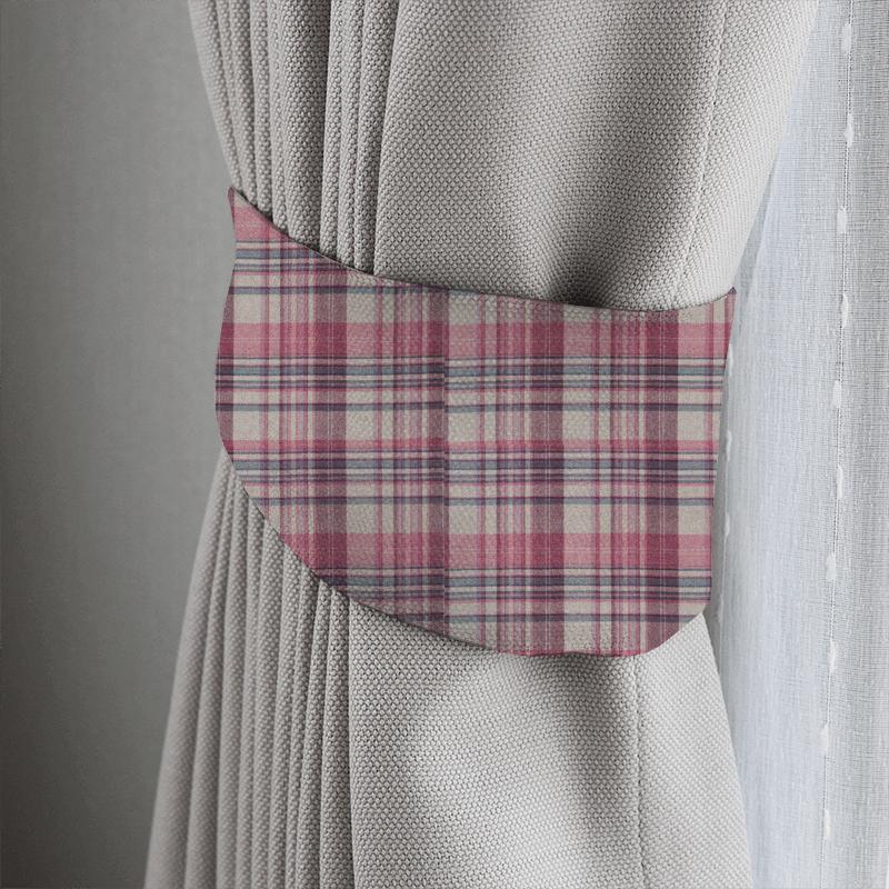Bryndle Check Mulberry/Fig Tieback Sanderson Islay Wools Bryndle Check Mulberry/Fig Tieback
