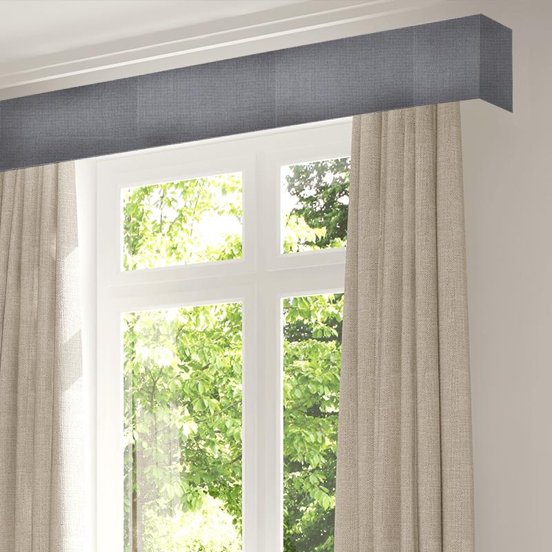 Sanderson Islay Wools Findon Indigo/Stone Pelmet