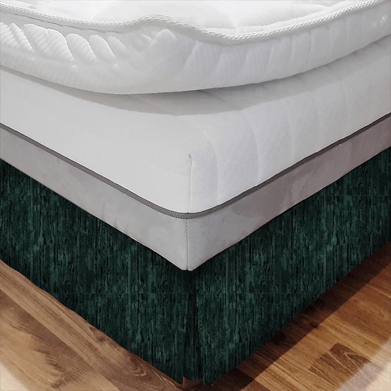 Sanderson Icaria Velvets Icaria Teal Bed Base Valance