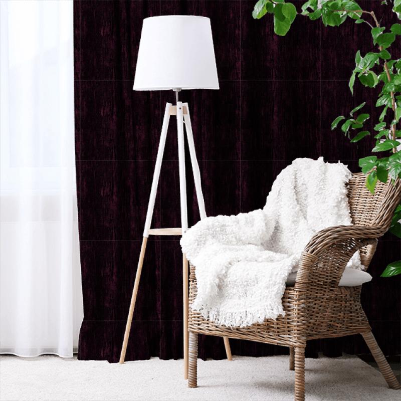 Sanderson Icaria Velvets Icaria Blackcurrant Made To Measure Curtain
