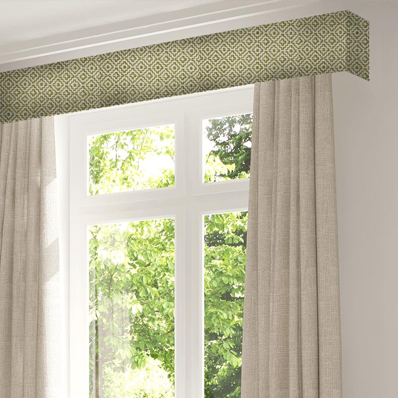 Sanderson Linden Weaves Linden Garden Green Pelmet