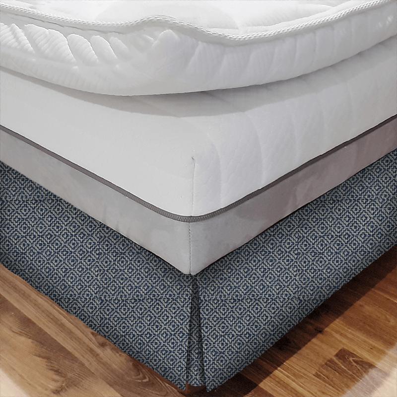Sanderson Linden Weaves Linden Indigo Bed Base Valance