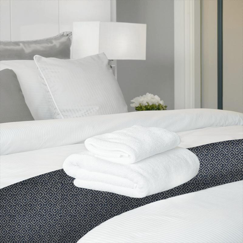 Sanderson Linden Weaves Linden Indigo Bed Runner